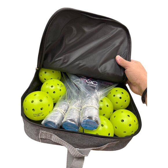 Garyce Pickleball Set 4  fiberglass honeycomb paddles 9 balls With Bag SKU 7163 - Picture 3 of 7